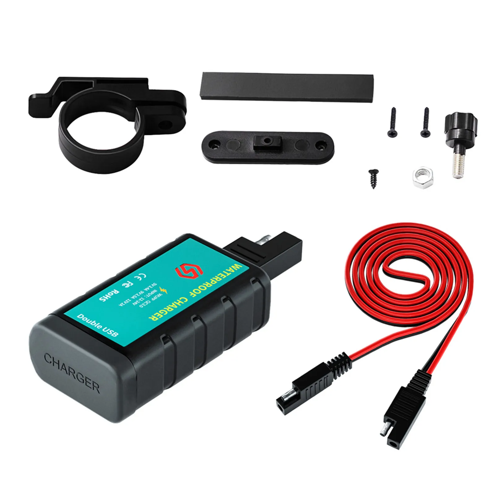 1-セットオートバイ-sae-デュアル-usb-充電器デュアルソケット保護電話カメラ-gps-オートバイ-usb-充電器用