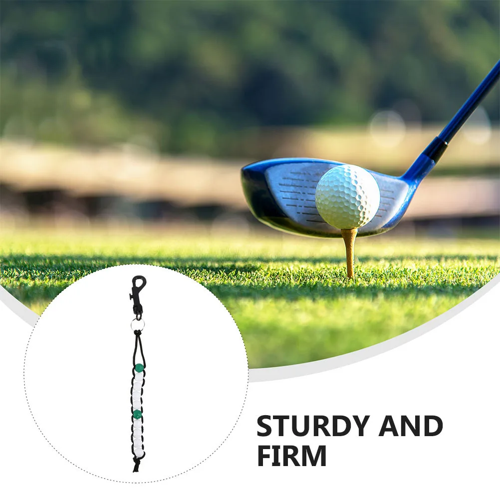 6 قطعة جولف النتيجة عداد المفاتيح البلاستيك الخرز قذفة المقتفي أداة التدريب لتحليل استراتيجية لعبة جولف النتيجة عداد ساعة