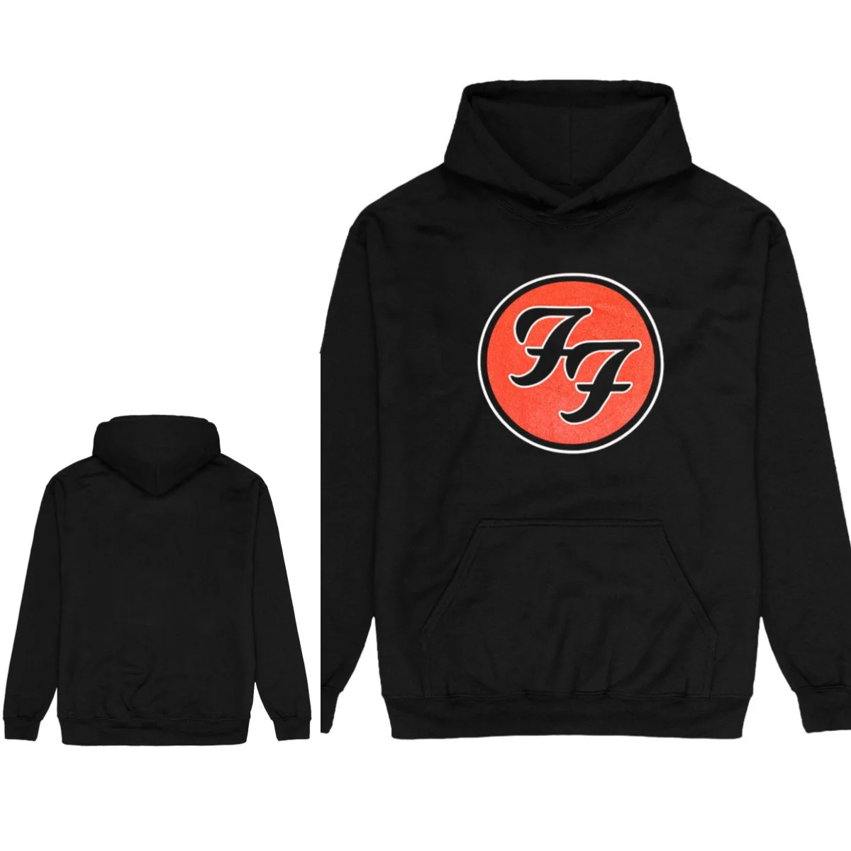 Neuer Hoodie mit Foo Fighters-Band-Aufdruck im Retro-Stil. Männer und Frauen können den Herbst- und Winter-Hoodie tragen