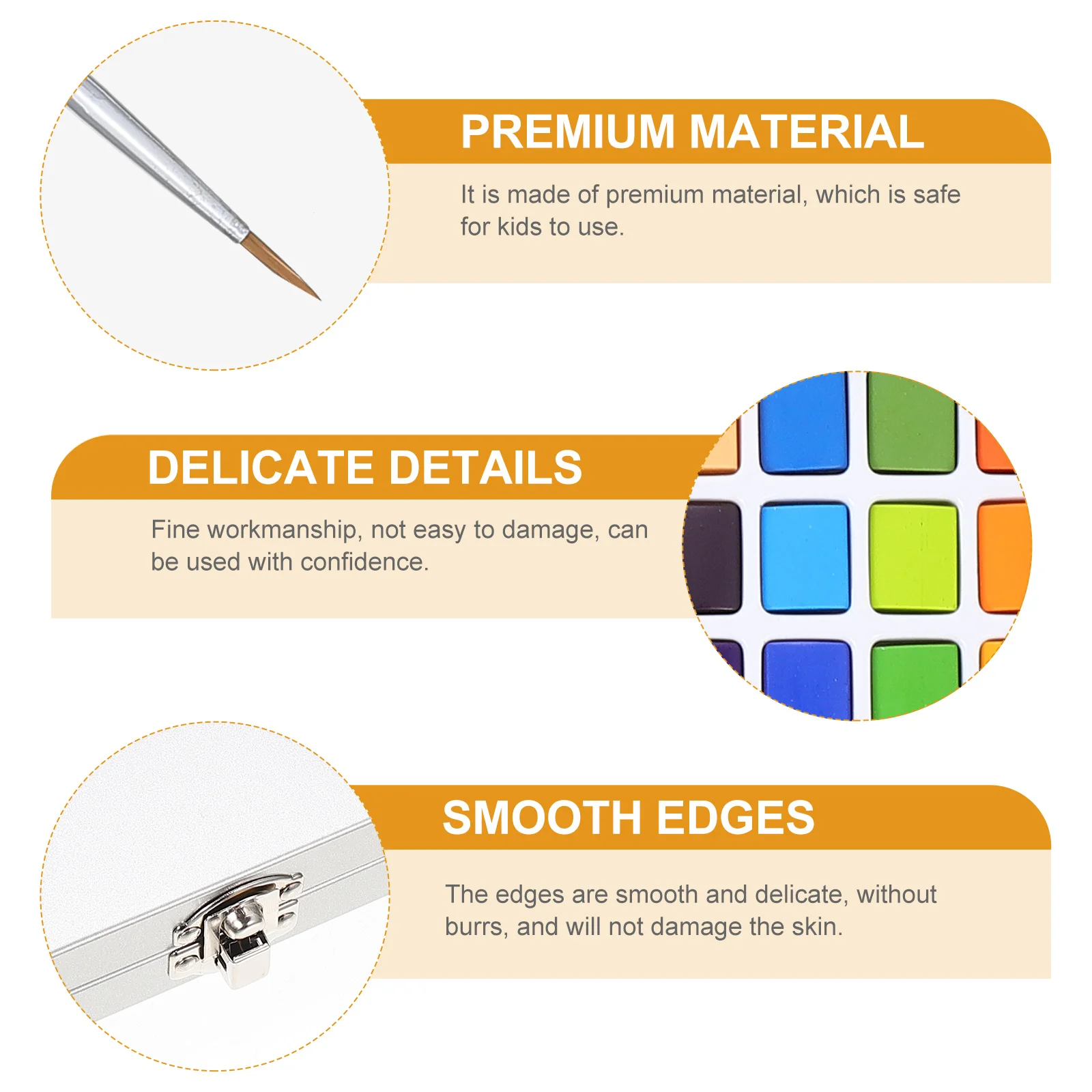 

1 Set Solid Pigment Kids Safe Premium Portable Painting Supplies For Artists Students Teachers Paint Kit For Adults Professional
