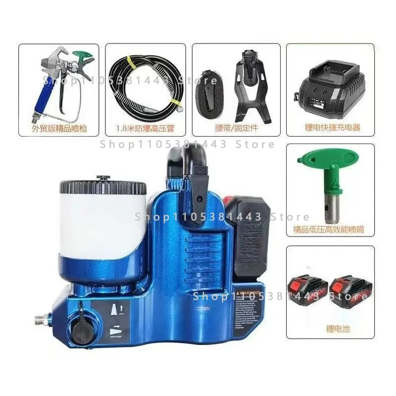 Lithium Battery Rechargeable Small Backpack Style for Makita 18v Battery High Pressure Airless Sprayer Electric Paint Sprayer