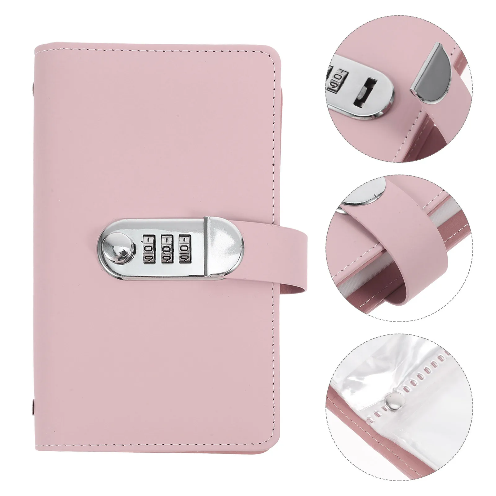 

Cash Saving Book Password Storage Binder With Lock Dual-Slot Design For Money Management Budget Tracker Savings Organizer