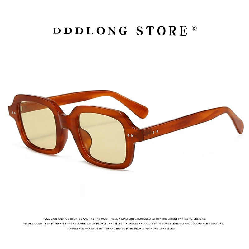 

DDDLONG Ретро модные солнцезащитные очки в стиле панк для женщин и мужчин, классические винтажные солнцезащитные очки UV400, уличные оттенки D662