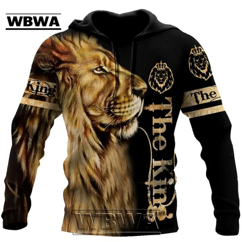 

2023 Fashion Plus size 3D Animal Lion Male hoodie, Original Tiger streetwear, unisex jumper, casual jacket, sweater, fall sweats