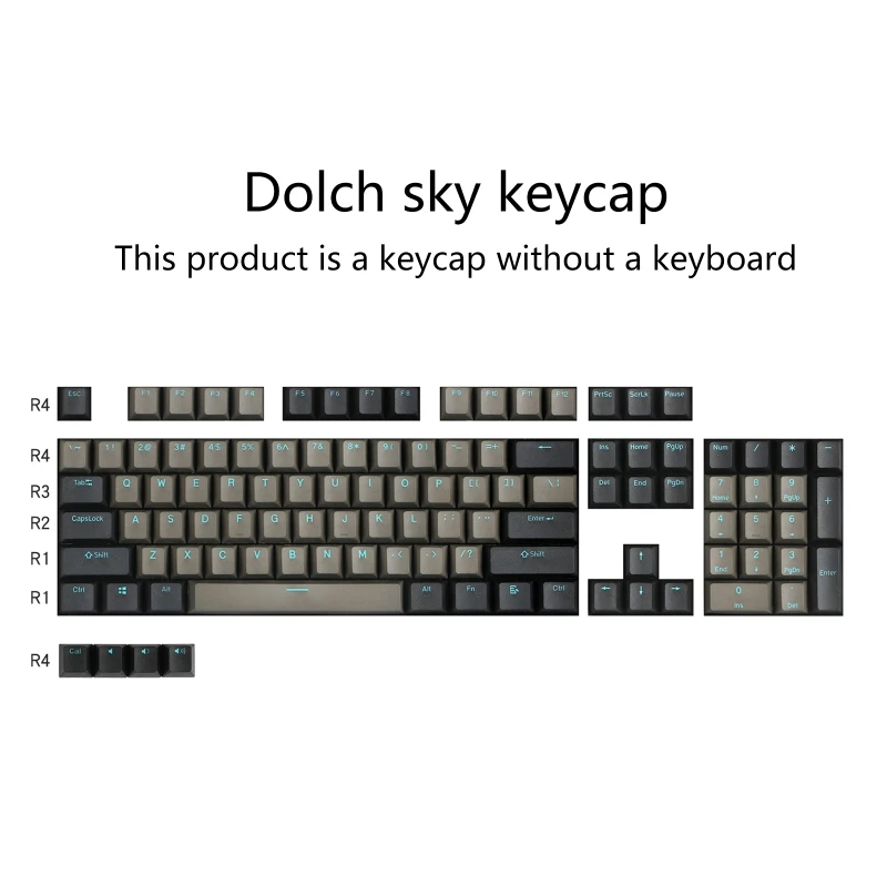 

DIY Keycaps PBT Dolch for Sky 87/104/108 Cherry Keycap Set for Mechanical Keyboa