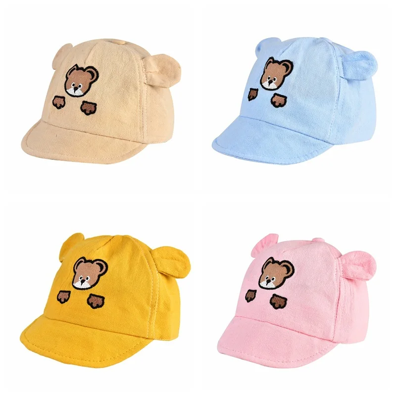 Baby Baseball Cap for Boy Girl Cartoon Bear Infant Sun Hat Spring Summer Cute Animal Toddler Kids Peaked Caps Gorras