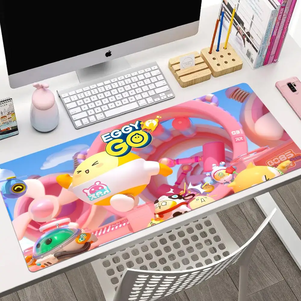 

Eggy Party Fashion Painting Mouse Pad XXL Large PC Game Desk Accessories Gamer Gaming Laptop Keyboard Desktop Table Mats Mat Big