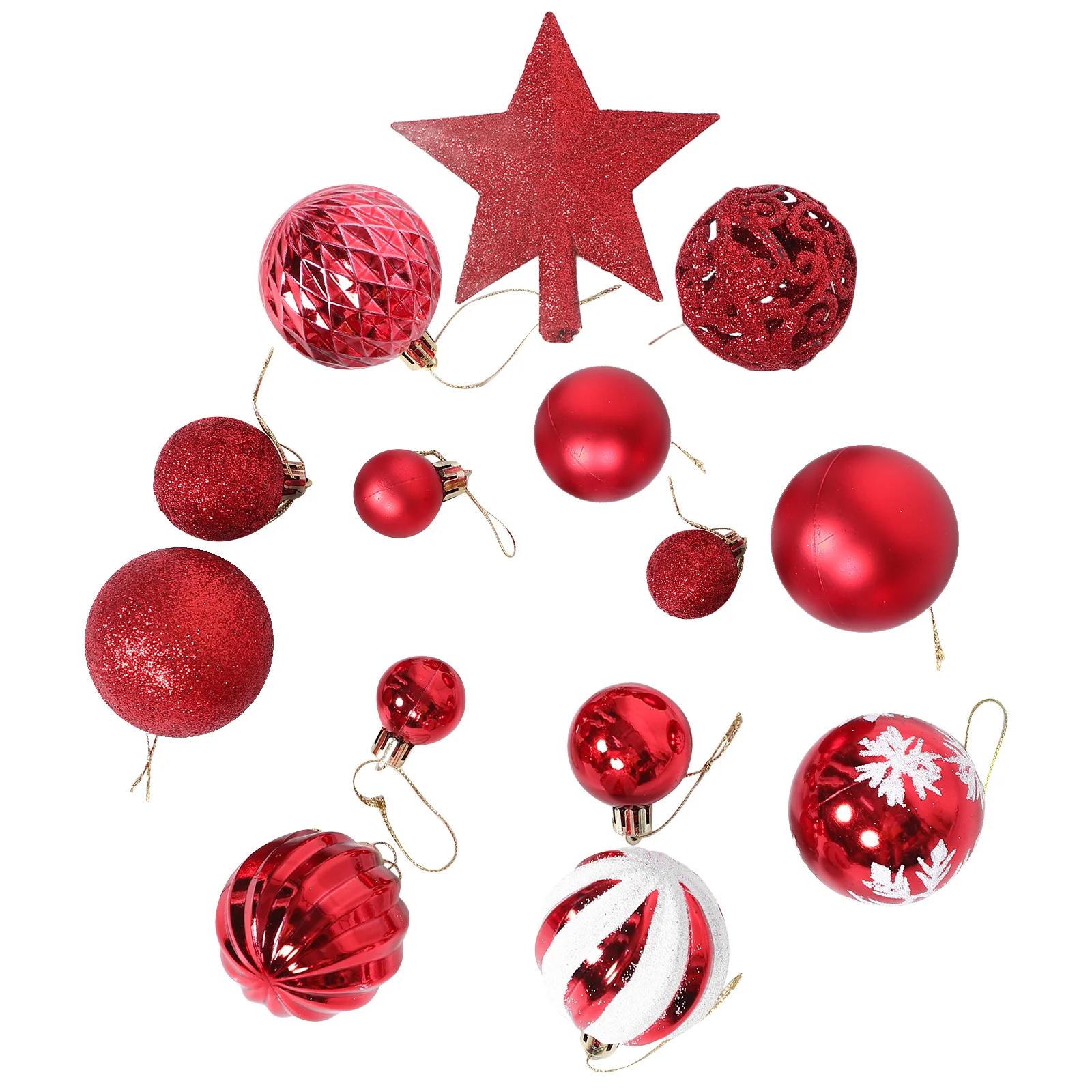 

101 Pcs Christmas Ball Pendant Tree Hanging Balls Ornaments Small Halloween Decorations Toppers for Mini Abs Plastic