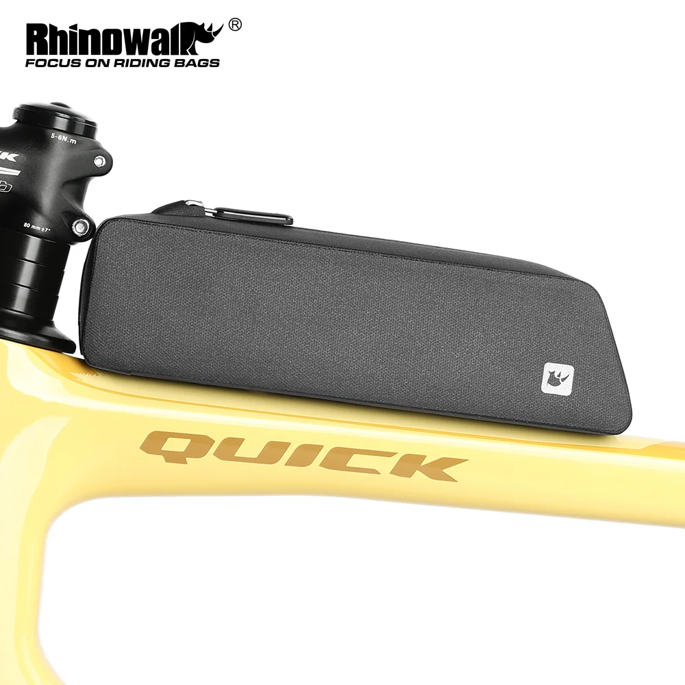 

Rhinowalk Bike Top Tube Bag With Screws or Straps Waterproof TPU Cycling Frame Bag Reducing Wind Resistance Road MTB Gravel Bike