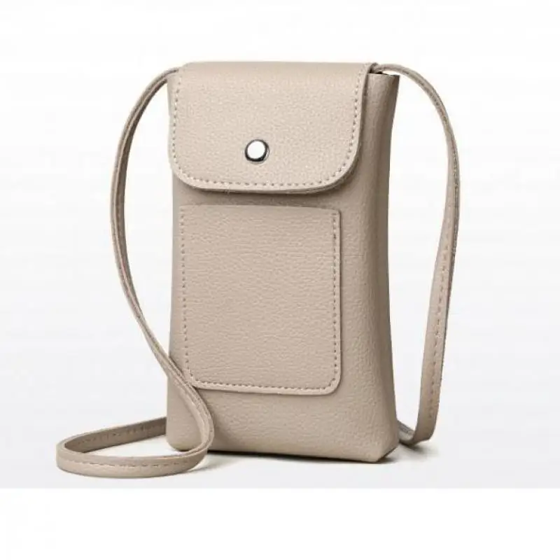 

Crossbody Phone Bag 2024 Fashionable Cover-type Soft Leather Single Shoulder Bag Versatile Walking Portable Small Shoulder Bag