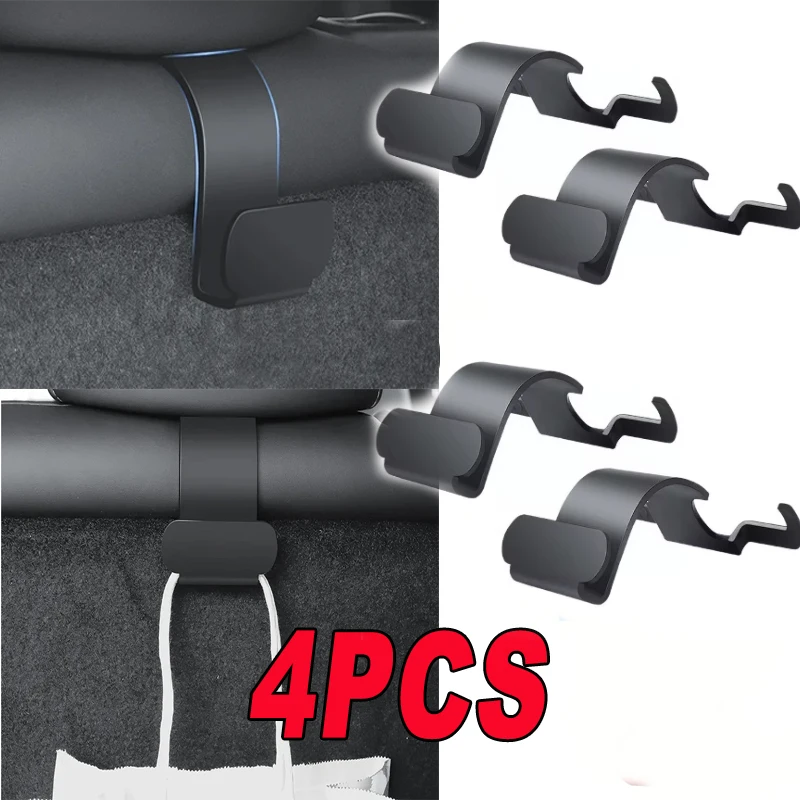 1/2/4PCS Tesla Car Trunk/Umbrella Bag Hooks Storage Non-destructive Installation Convenient Load-bearing Strong Car  Accessories