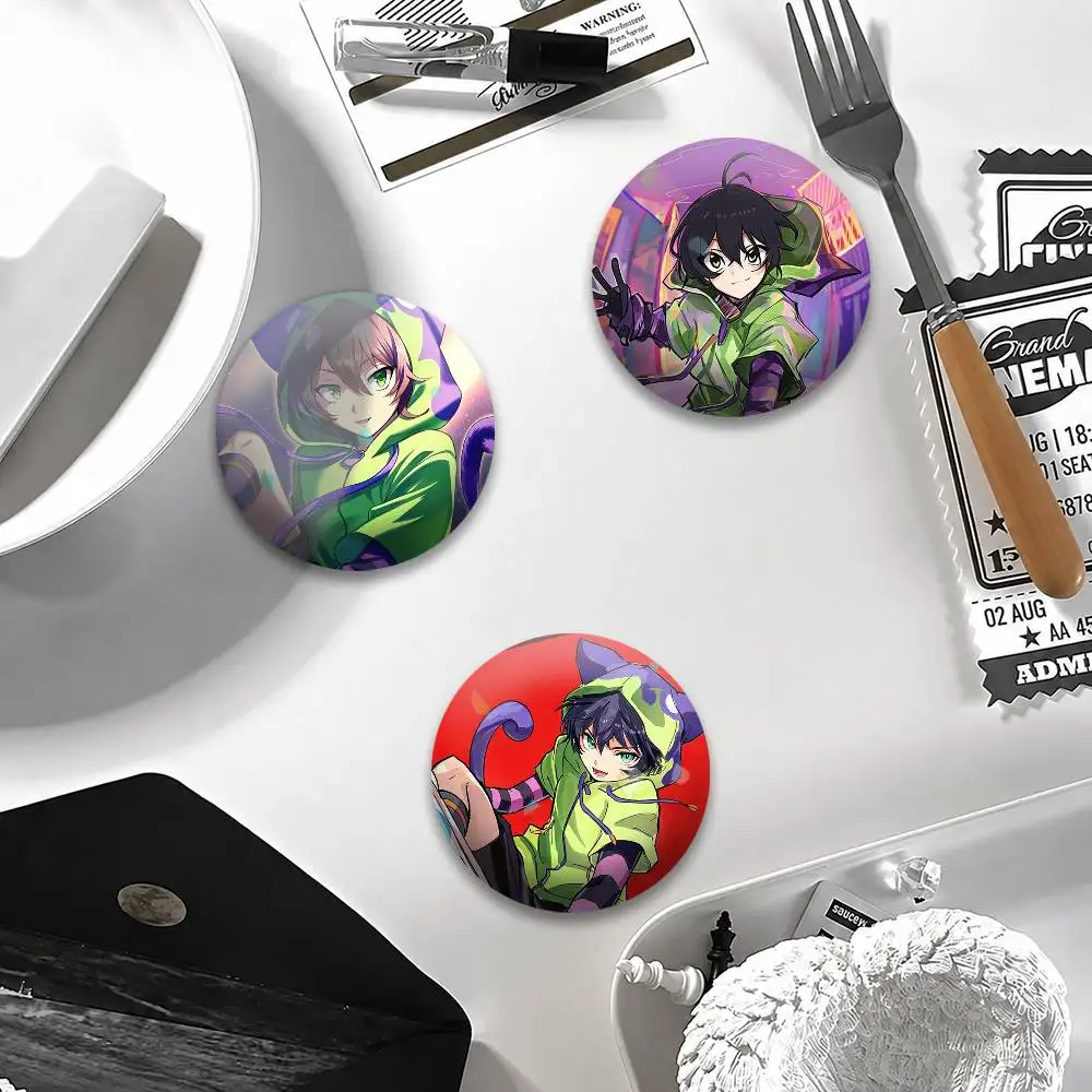 SK8 the Infinity Miya Chinen Badges Creative Tinplate Button PinsBrooch Badge Clothes Backpack