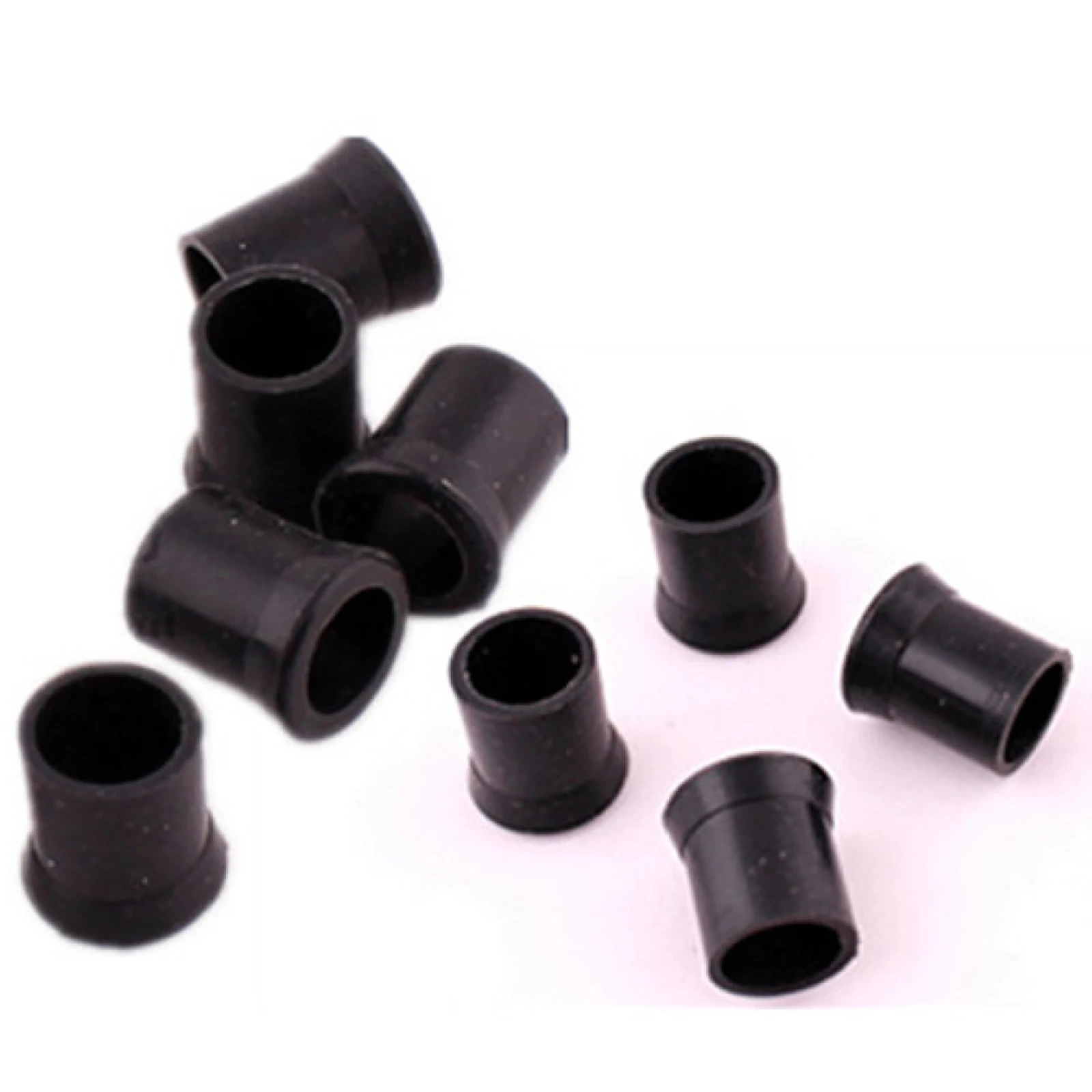 20 قطعة 1.7 سنتيمتر الأسود المطاط التبغ الأنابيب التدخين تلميح القبضات الدخان المعبرة الجذعية حلقة سيليكون كم واقية