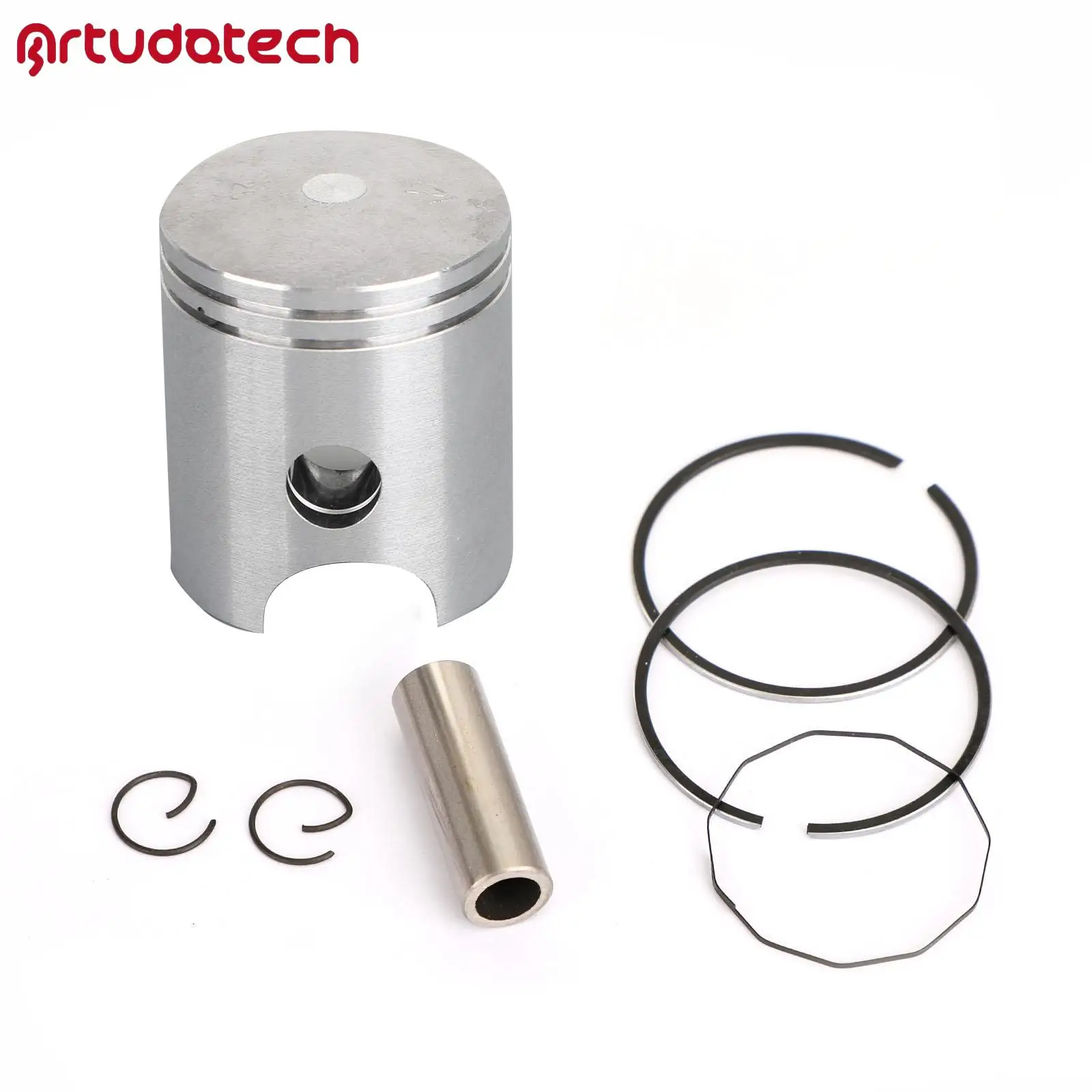 Artudatech Kit de Anillos de Pistón y Pasadores de 52mm para Yamaha AG100 DX100 YB100 LT2 LT3