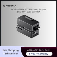 AOOSTAR AG02/AG01 EGPU Dock PCIe 4.0 x4 High Speed OCuLink & USB4 Ports | Compatible with Laptop/Mini PC | External GPU Dock