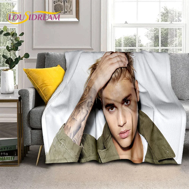 Popular Singer Justin Bieber JBiebs Blanket,Soft Throw Blanket for