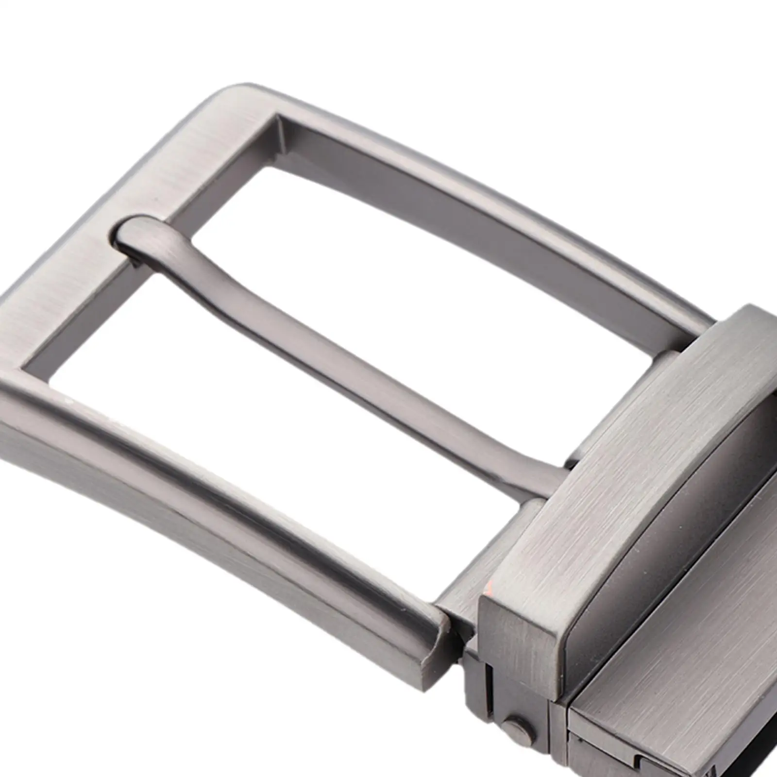 Men’s Reversible Vintage Alloy Pin Belt Buckle Single Prong Rectangular Accessory for Cowboy or Rocker Belts