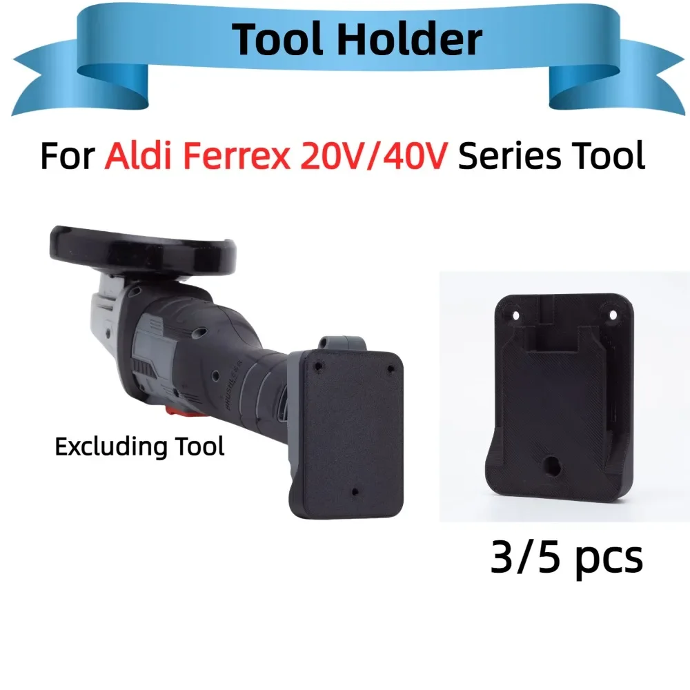 

3/5PCS Wall Dock Holder Stand Tool Holder for Aldi Ferrex Activ Energy 20V/40V Series Tool ( Tool Not Included)