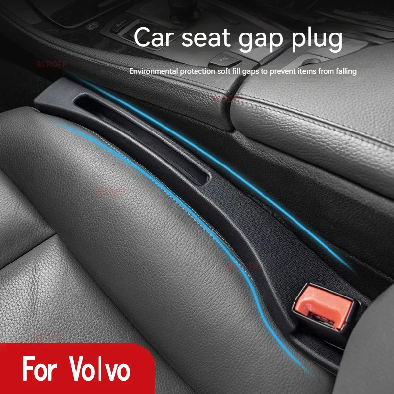 Car Seat Gap Filler Side Seam Plug Strip with Groove Leak-proof Filling Strip For Volvo S40 S60 S80 V40 V60 XC60 XC90 C30 C70