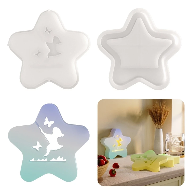 

Пристворенная силиконовая плесень Hollow Out Star Lamp Lamp