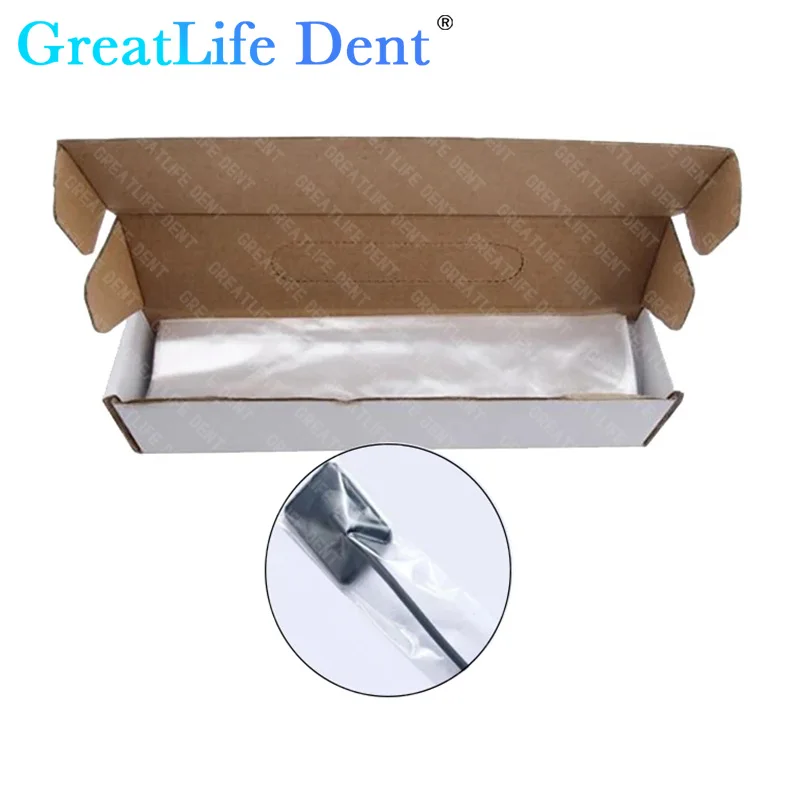 

GreatLife Dent 100 шт. одноразовая стоматологическая пластиковая защитная пленка для загрязнения, удобный цифровой рентгеновский датчик для ECO I ECO II