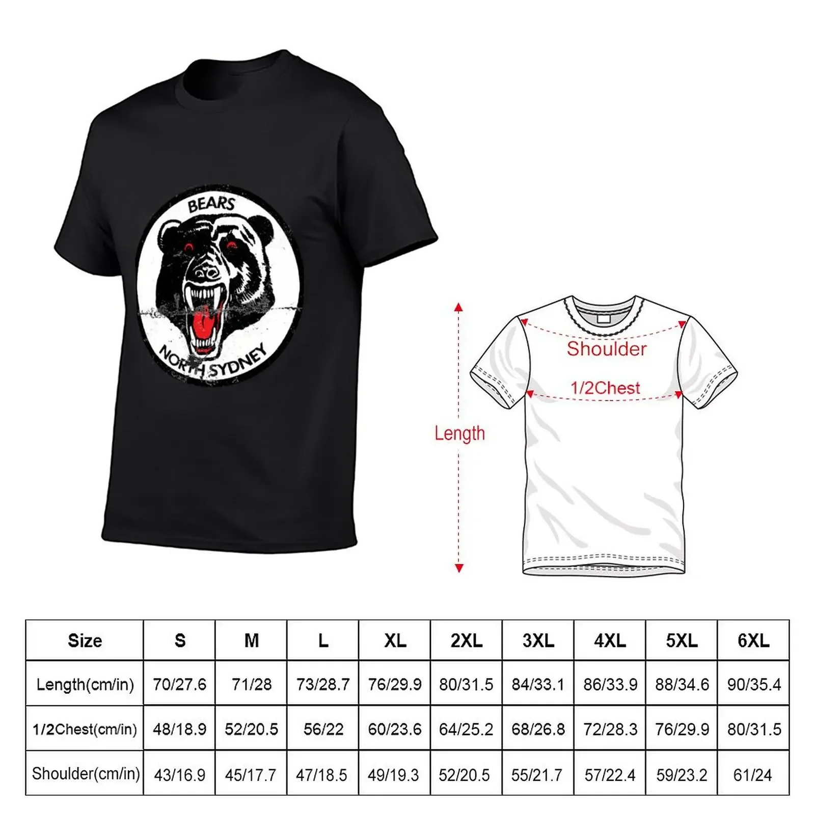 North Sydney Bears \t T-Shirt custom shirt new edition man clothes blue archive luxury clothes men