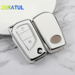 For Toyota Auris Corolla Avensis Verso Yaris Aygo Scion TC IM Camry RAV4 Forturner Hilux TPU Car Remote Key Cover Case Shell Fob