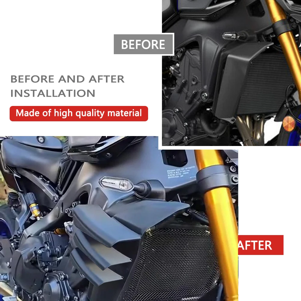 PER MT-09 mt09 sp MT 09 SP 2024 2025 Ali laterali carenature laterali spoiler laterali aerodinamica ala fissa accessori moto