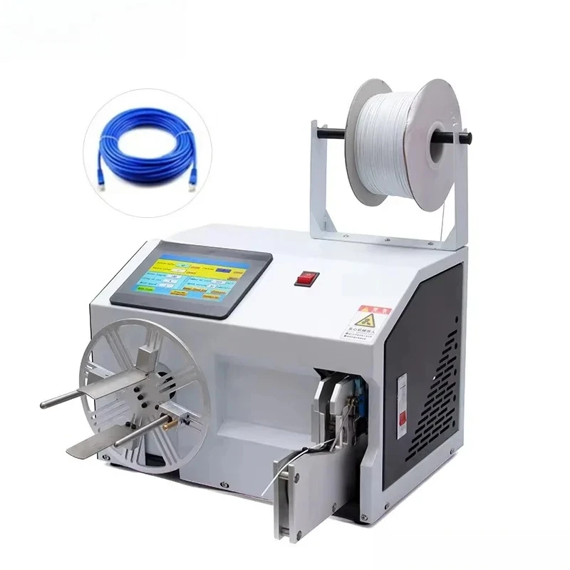 EW-20A-1 Automatic Coiling Hine Wire Winding And Tying Equipment For Data Power Cable Manufacturing