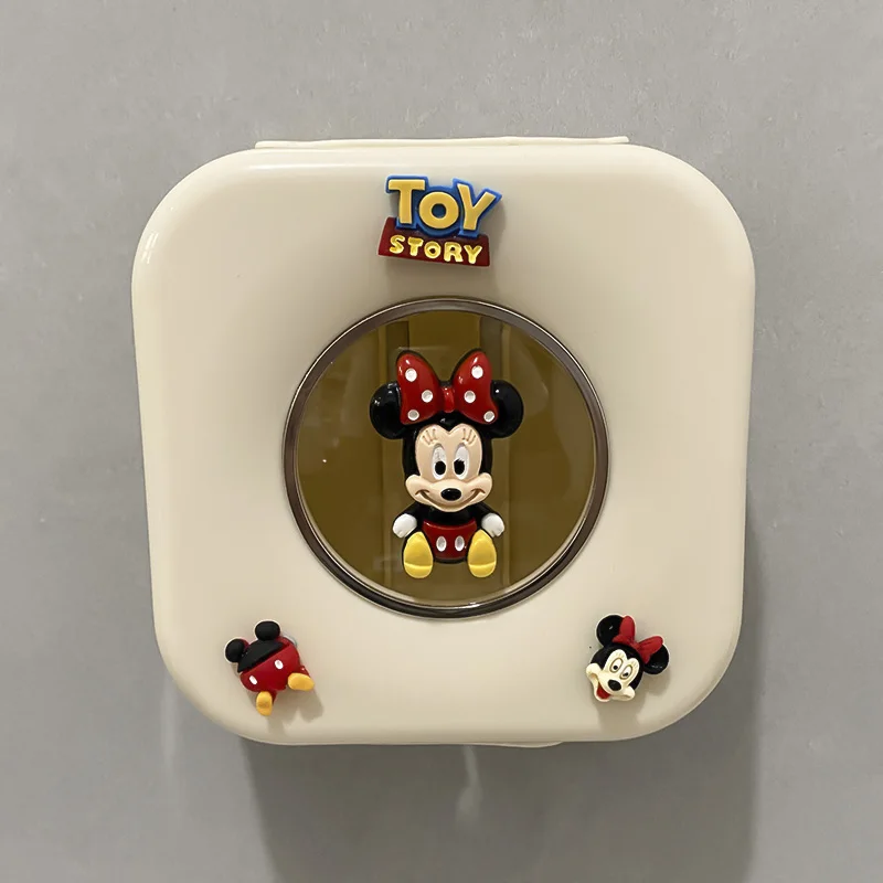 디즈니 미키 냉장고 문 추출 일회용 플라스틱 포장 신선한 가방 보관 상자 주방 가정용 유물 Cartoon15x15