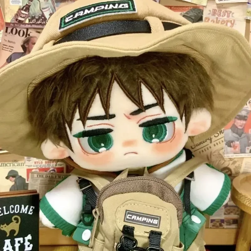 

20CM Anime Game Attack on Titan Eren Jaeger Cosplay Attribute Plush Figures Cartoon Plushies Birthday Present