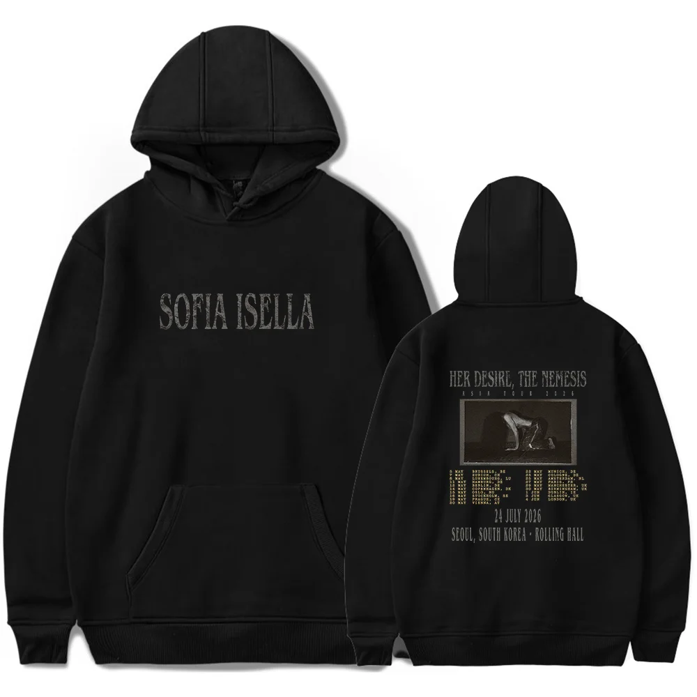 

Sofia Isella Merch Hoodie 2026 Her Desire The Nemesis Tour Unisex Fashion Casual Long Sleeve Sweatshirt