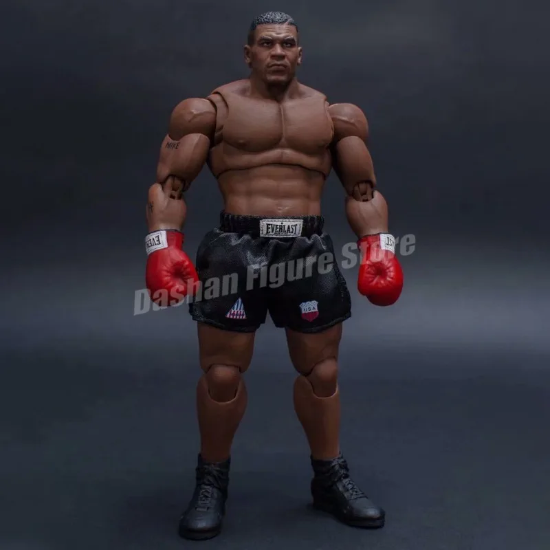 18cm Boxing Champion Mike Tyson Action Figure PVC Collectable Doll Final Round Boxer Tyson Figurine With Belt Model Toys Gifts