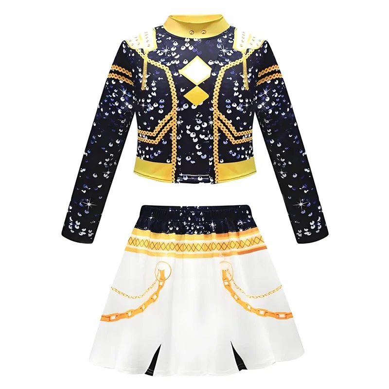 Kids Girls Rumi Zoey Mira Kpop Demon Hunters Cosplay Costume for Children Clothing Roleplay Outfits Halloween Carnival Suit