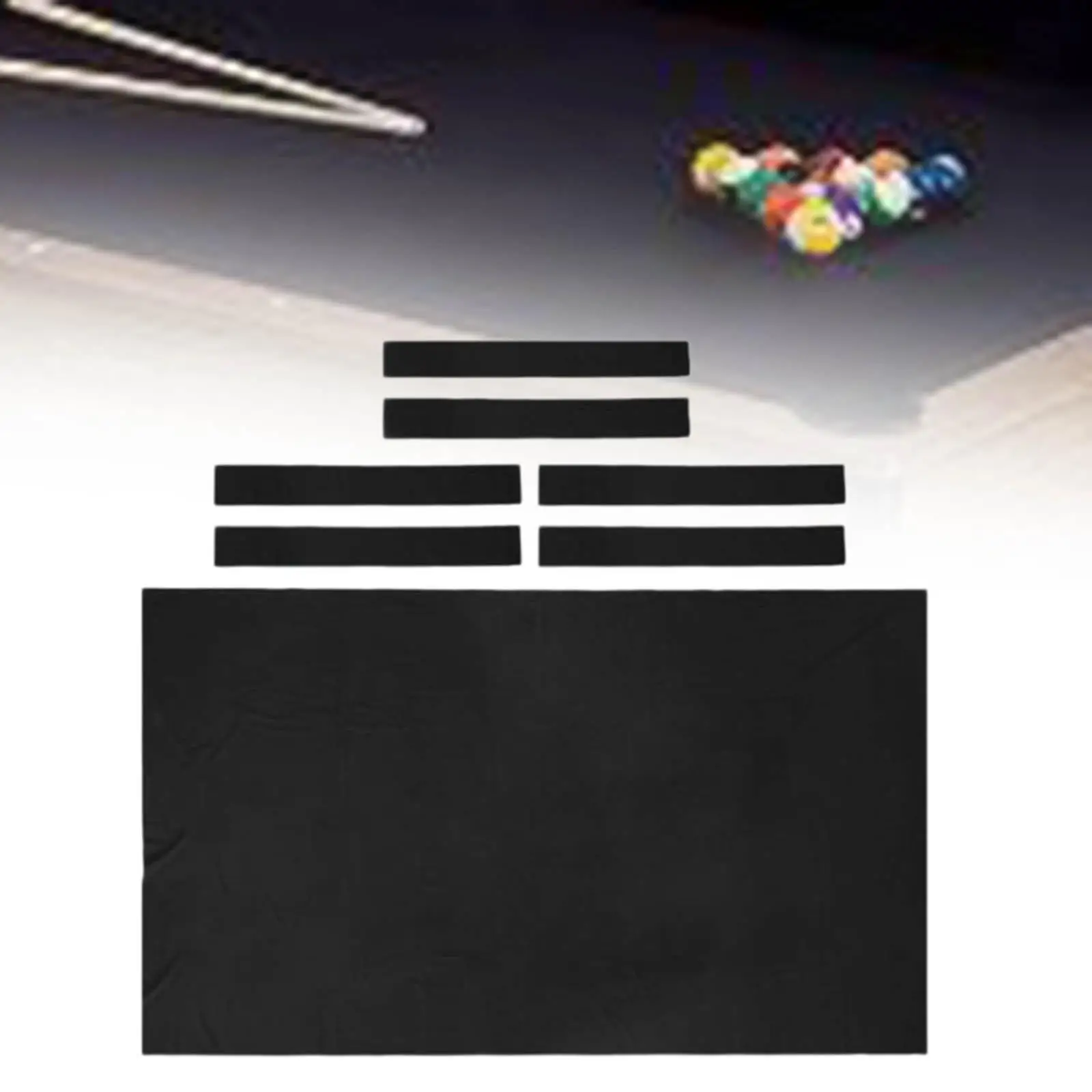 

Billiard Pool Table Cloth Professional and 6 Pcs Strips Billiard Table Cover Snooker Cloth Felt Pre Cut Indoor Pool Tablecloth