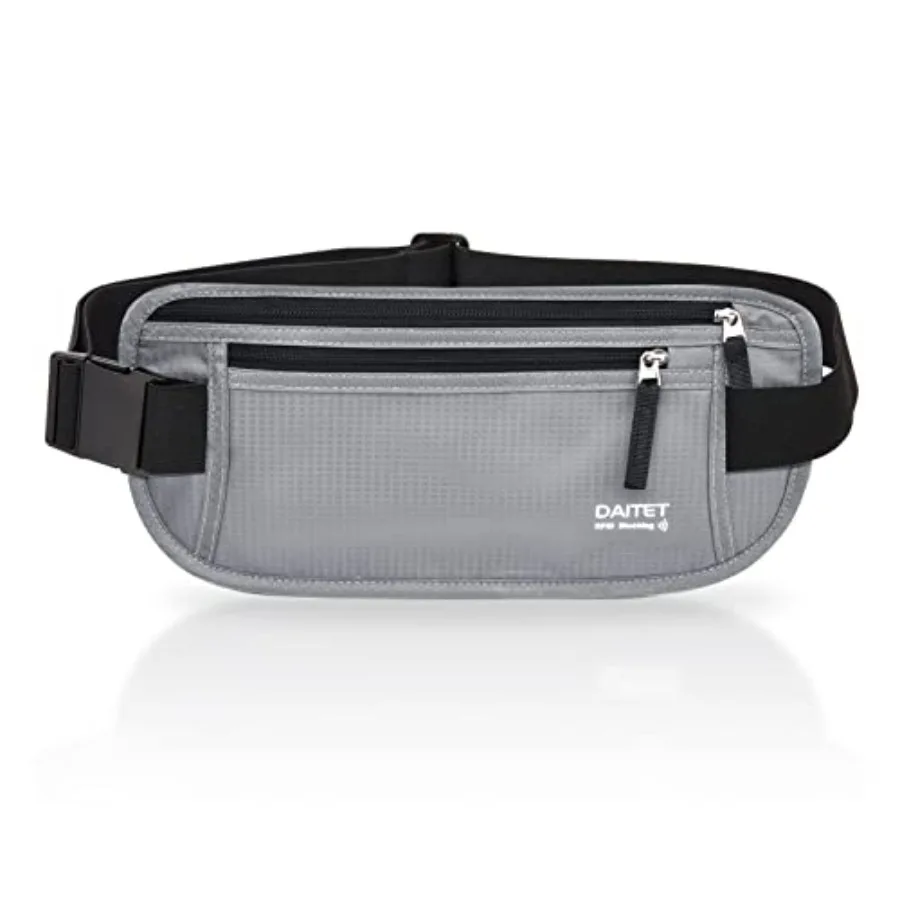 

Money Belt for Men Women Slim Fanny Pack For Travel Running Conceal Waist Wallet For Passport Holder Phone Cash