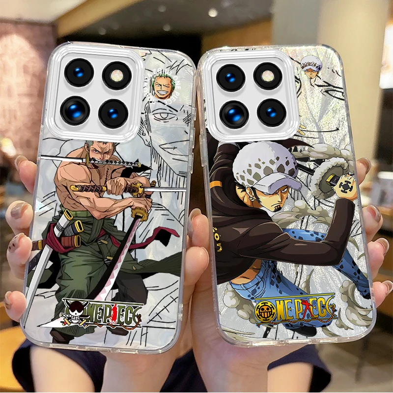 New Anime O-One Pieces Phone Case For Xiaomi 15 Pro Case Poco X6 X3 F6 M6 M4 Pro C75 13T 14T 11X 11 Lite Gradient Non-Slip Cover