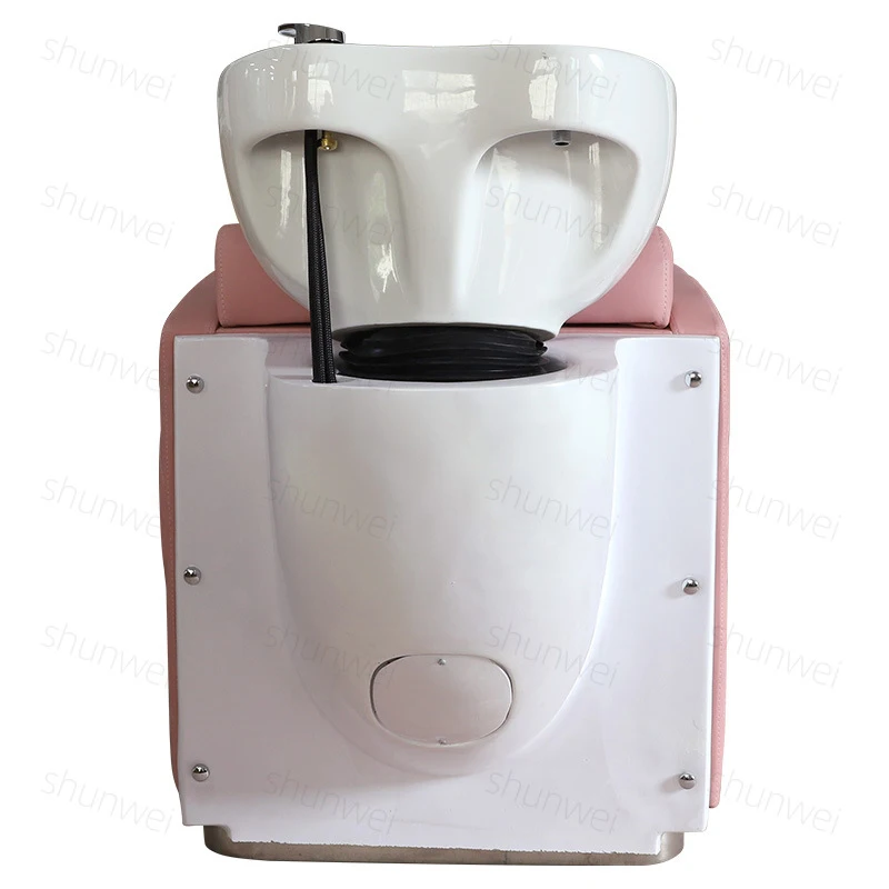 Hair Salon , Hairdressing , New Semi-Reclining Thai-Style Shampoo Bed With Ceramic Basin