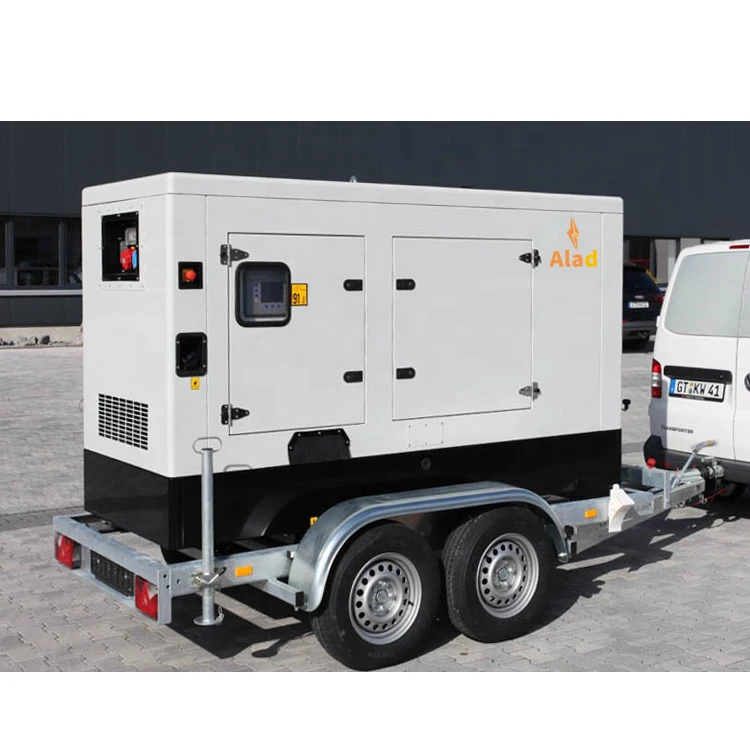 China Diesel Generator For   20 kw 25kva Diesel Generator Sound Proof Trailer Type 20kw Generator