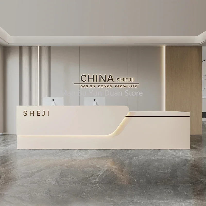 

Аналойда, кофейня, стойка регистрации, офис, супермаркет, касса, белый роскошный стол, дисплей, спа, мебель Escrivaninha