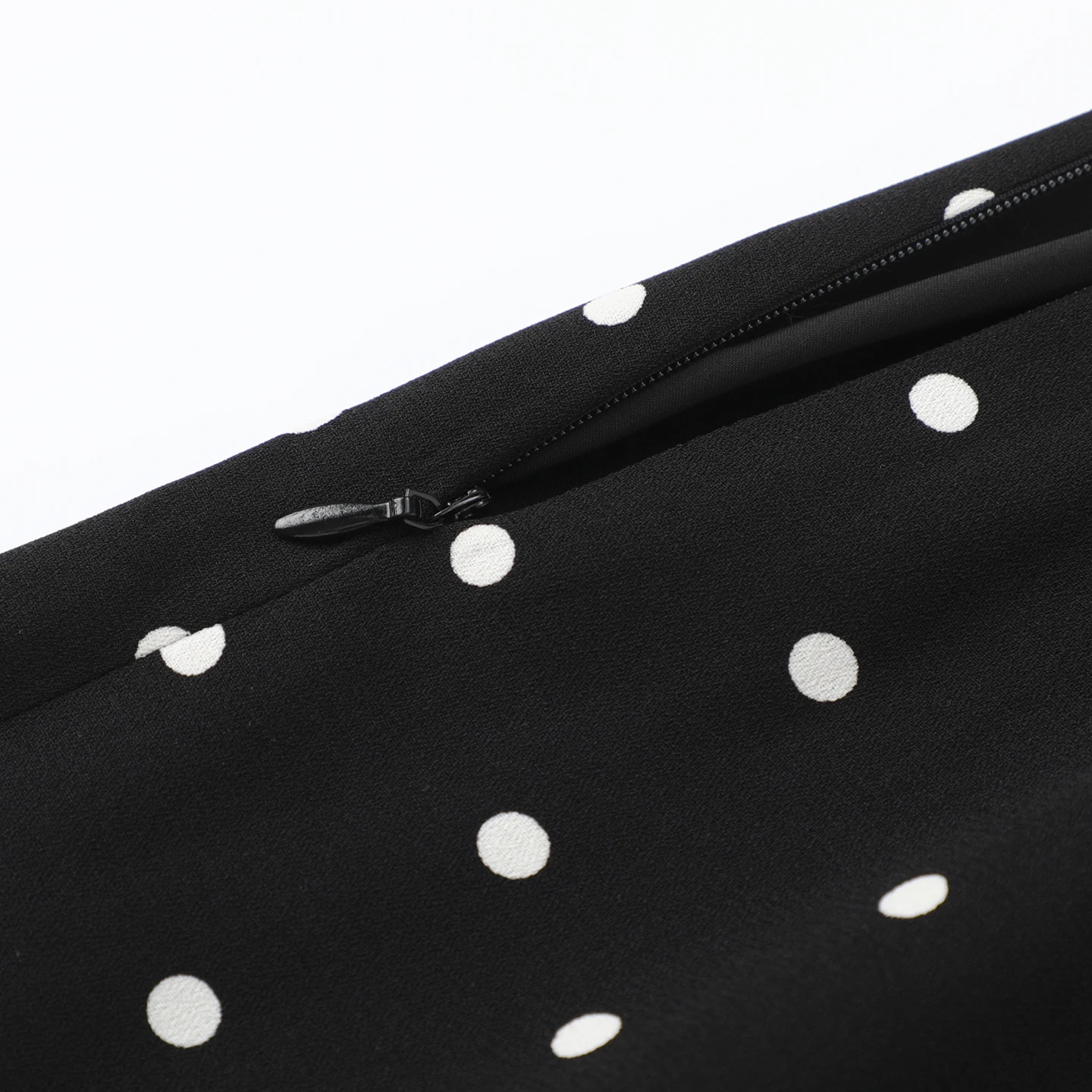 Gonna a coda fi a pois chic a vita alta da donna Autunno New Sle Nascondi gonna a base di carne Gonna longuette a trapezio Fibra di poliestere