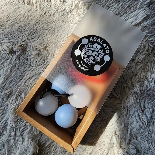 Imagen 2 del producto Bola de arena rítmica Maraca profesional terapia de sonido percusión Maracas Shaker meditación curación instrumentos musicales para adultos