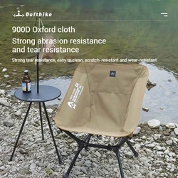 Difeike Outdoor Folding Camping Chair Portable New Moon Chair Outdoor High Back Lounge Chair Aluminum Alloy Free Lounge Chair