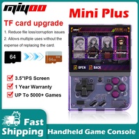 MIYOO Mini Plus Portable Retro Handheld Game Console Mini+ 3.5''IPS Screen Classic Video Game Console Linux System Gaming Gift