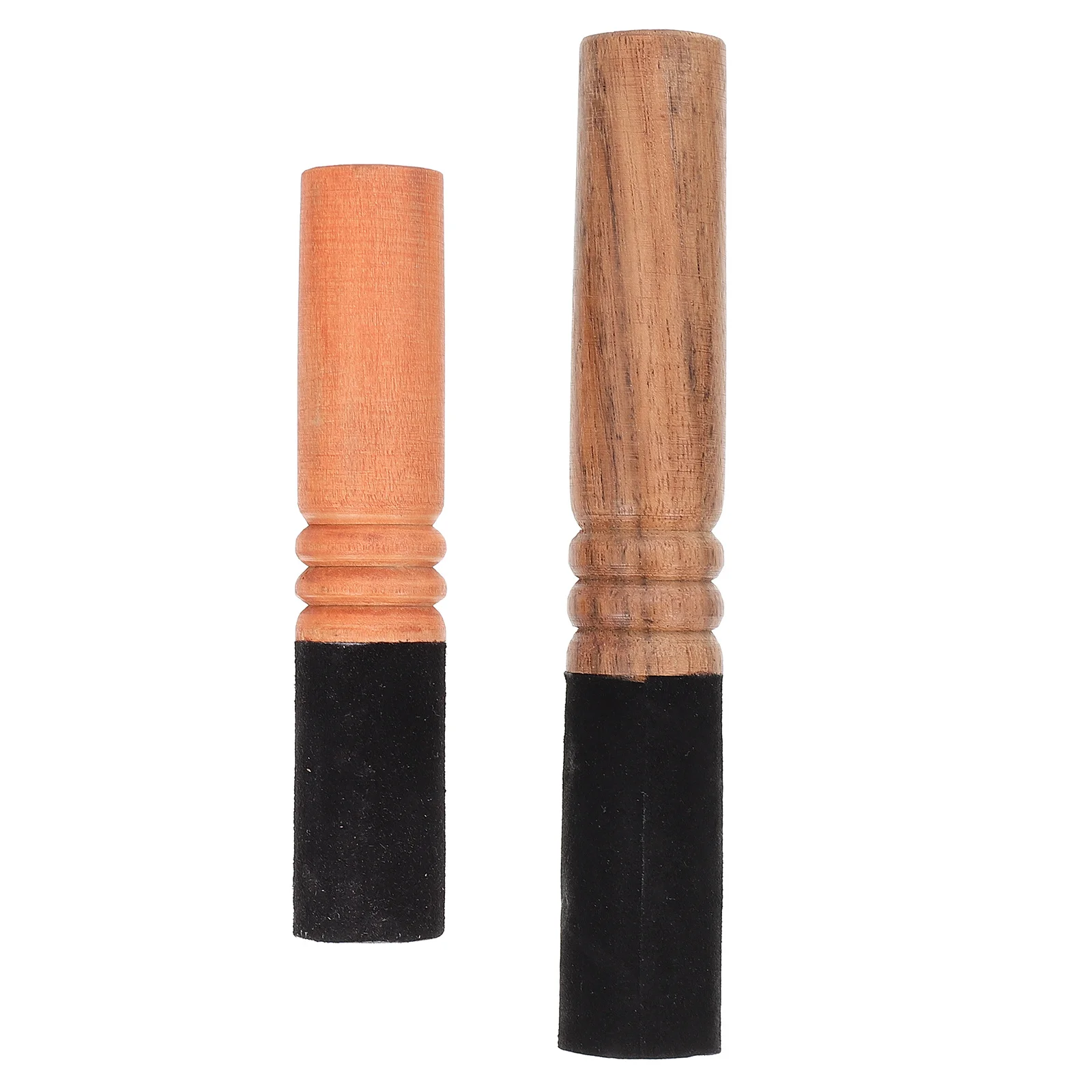 

2 Pcs Music Bowl Buddha Sound Wooden Stick Handmade Singing Strikers