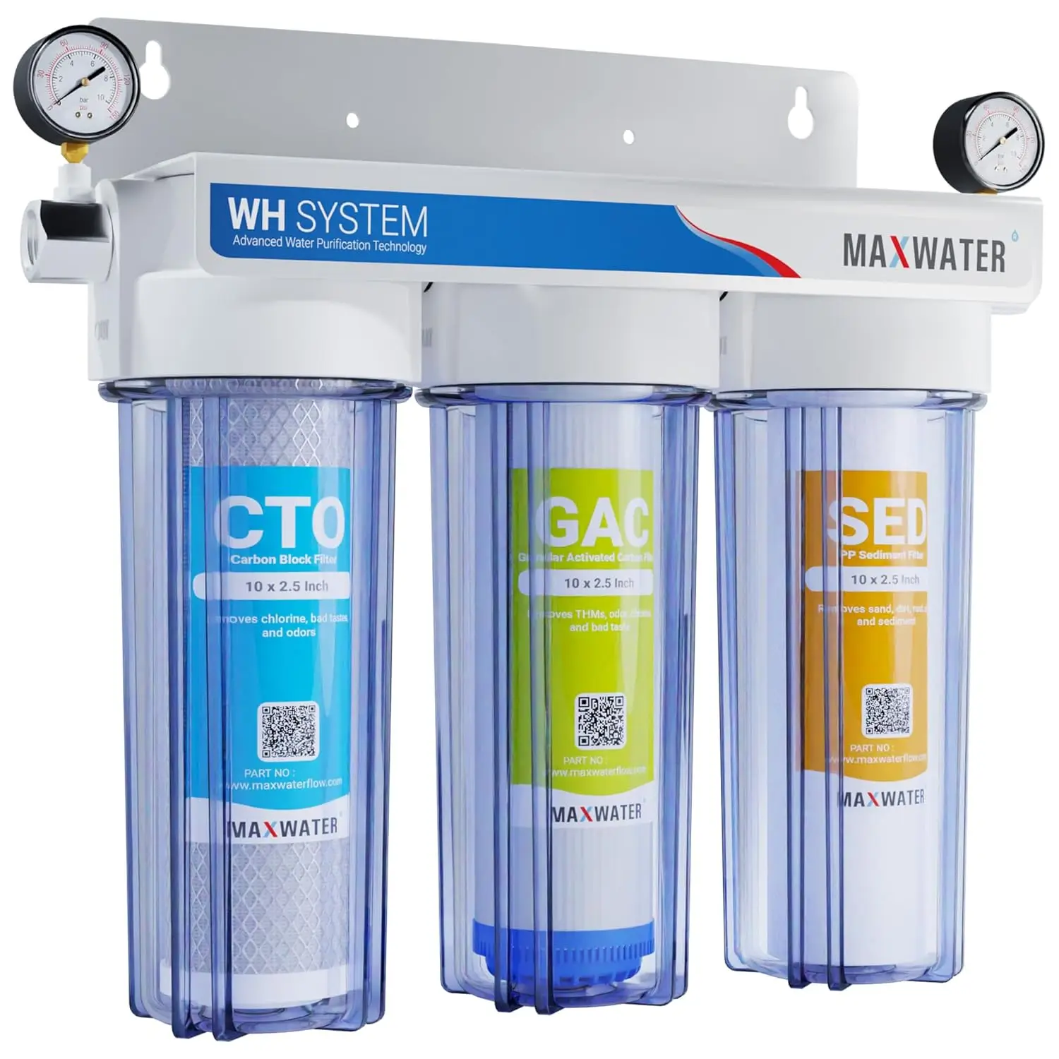 City Water) 10 inch Standard Water Filtration System for Whole House - Sediment