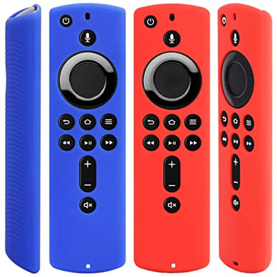 

[2 Pack] Silicone Cover Case for Fire TV Stick 4K/ Fire TV 3rd Gen Compatible with All-New 2nd Gen Alexa Voice Remote Control (
