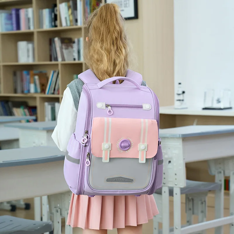Kids School Bag Children Backpacks Grades 1-3 Primary Student Waterproof Schoolbag Girls and Boys Flip Japan Randoseru