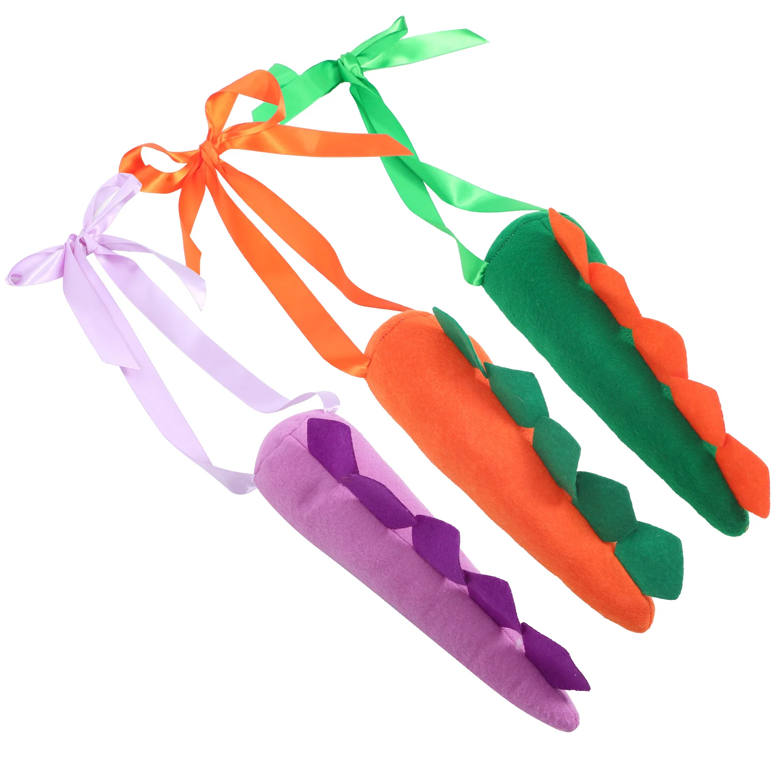 

3pcs Dinosaur Tail Props S size Purple Green Costume Accessory for Party Stage Performance Photography Cosplay DIY