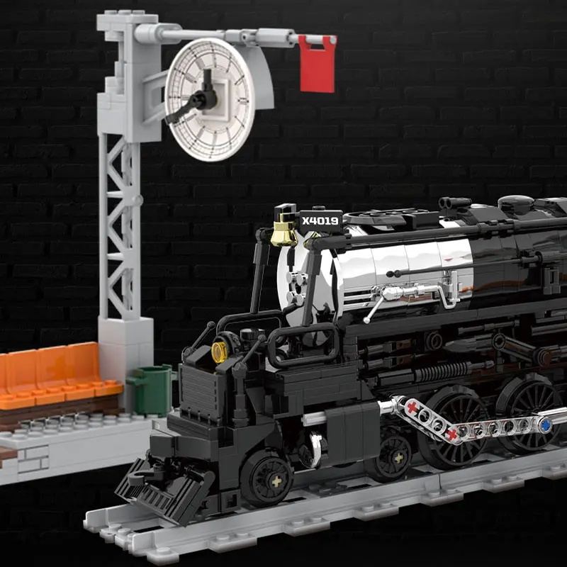 1186Pcs MOC City Technology Train Steam Transportation Vehicle Model Toys Building Blocks Bricks Birthday Gifts Kid Children DIY